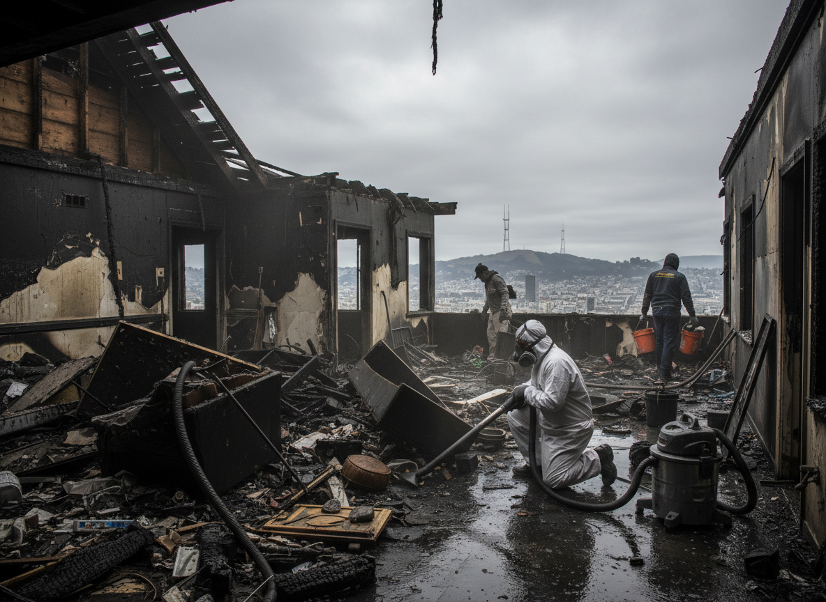 Apartment Fire Cleanup in Twin Peaks, CA