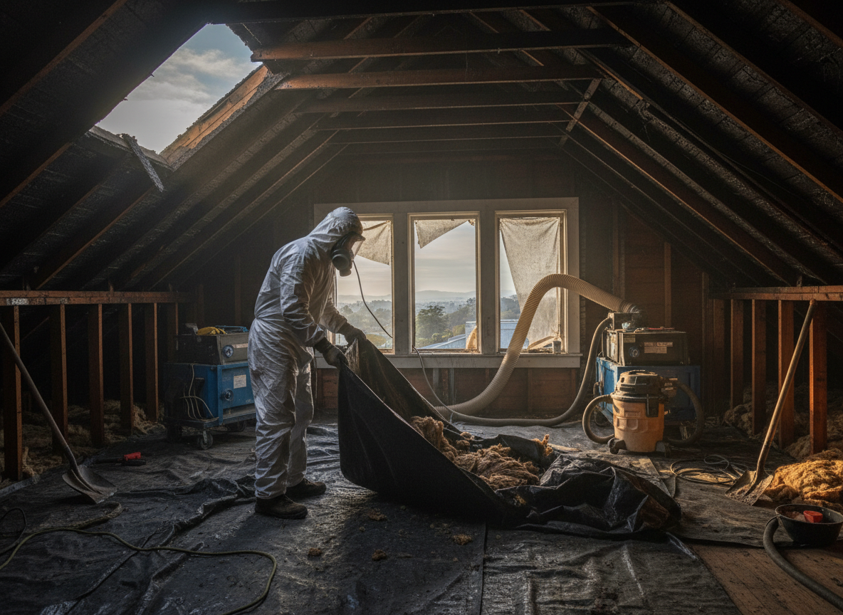 Attic Fire Restoration in Twin Peaks, CA