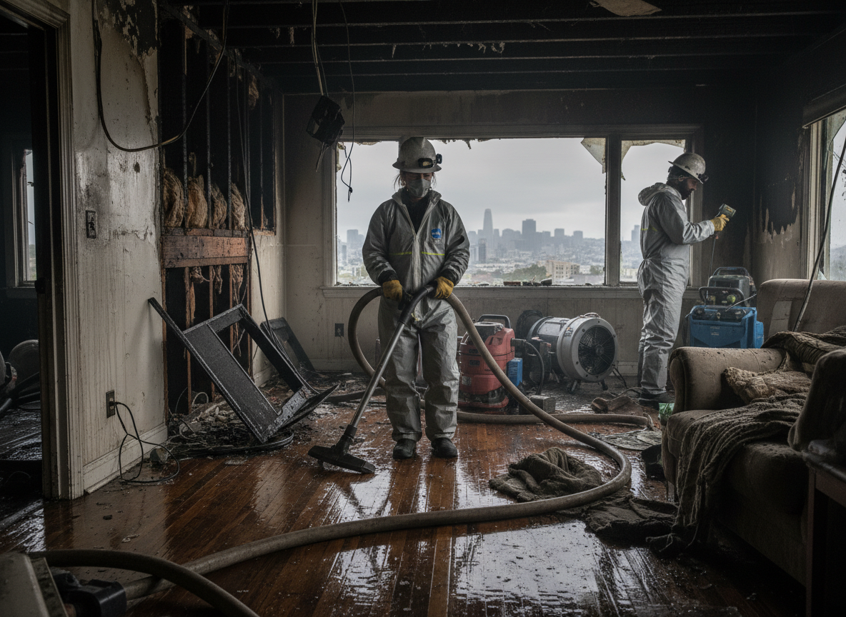 Fire and Flood Restoration in Twin Peaks, CA